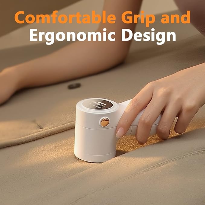 ๐ฅ๐ฒ๐ฐ๐ต๐ฎ๐ฟ๐ด๐ฒ๐ฎ๐ฏ๐น๐ฒ Fabric Shaver, coldSky Lint Remover for Clothes with 3 Replaceable Blades, Electric Lint Shaver with Digital Display, 3-Speeds Defuzzer for Removing Fuzz and Pill from Sweater