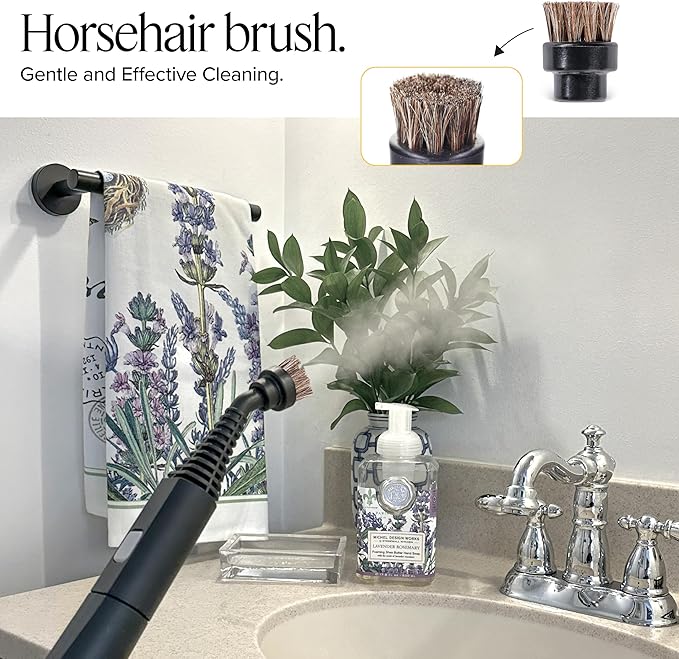 Dupray Small Horsehair Brushes - Gentle and Effective Cleaning Accessories for Dupray Steam Cleaners, Pack of 10