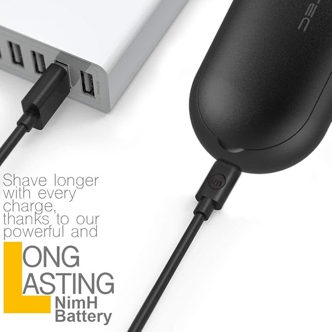 Rechargeable Fabric Shaver, Magictec Lint Remover Sweater Defuzzer Lints Fuzzs Pills Pilling Trimmer for Clothes and Furniture -Battery Operated (Dotted)