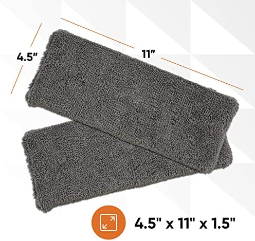 Superio Microfiber Mop Head Replacement for Self-Wring Miracle Mop, Microfiber Cleaning Pad, Mop Refill, Self Wringing Mop (3 Pack)