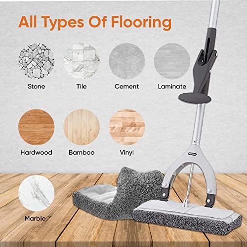 Superio Microfiber Mop Head Replacement for Self-Wring Miracle Mop, Microfiber Cleaning Pad, Mop Refill, Self Wringing Mop (3 Pack)