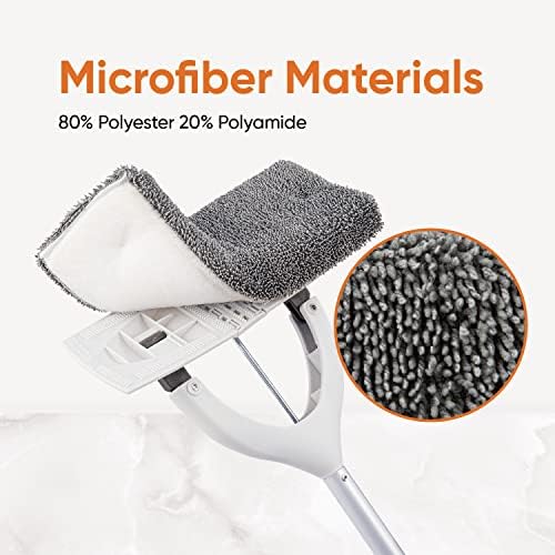 Superio Microfiber Mop Head Replacement for Self-Wring Miracle Mop, Microfiber Cleaning Pad, Mop Refill, Self Wringing Mop (3 Pack)