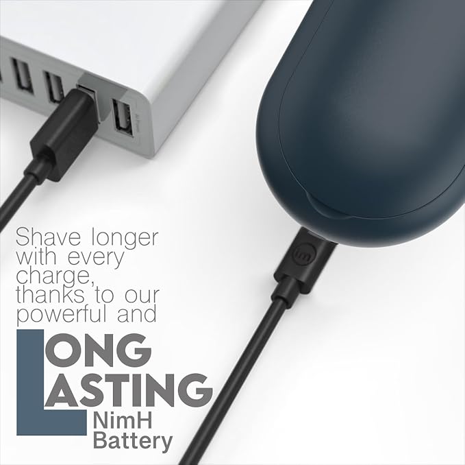 Rechargeable Fabric Shaver, Magictec Lint Remover Sweater Defuzzer Lints Fuzzs Pills Pilling Trimmer for Clothes and Furniture -Battery Operated Blue