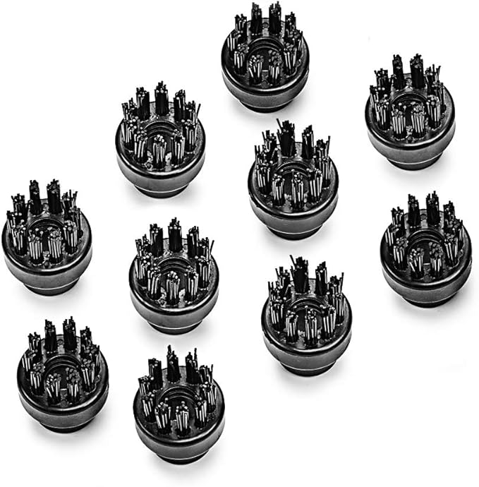 Dupray Small Nylon Brushes - Hard-to-Reach Places and Precision Cleaning Accessories for Dupray Steam Cleaners, Pack of 10