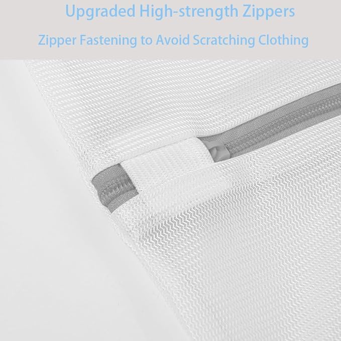 1 Pack 43 x 35 inch and 3 Pack 24 x 24 inch Oversize Laundry Bags Mesh Wash Bags, Large Delicates Bag for Washing Machine, Jumbo Laundry Sack for Washing Big Clothes, Bed Sheet, Bedc