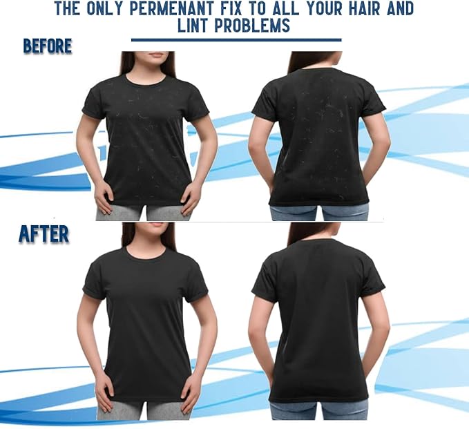 12 CT Pet Hair Remover for Laundry, Dog & Cat Hair Remover for Laundry, Laundry Pet Hair Catcher, Lint Catcher for Washing Machine, Reusable, Fabric Safe,Easy to Use (Dark Blue)