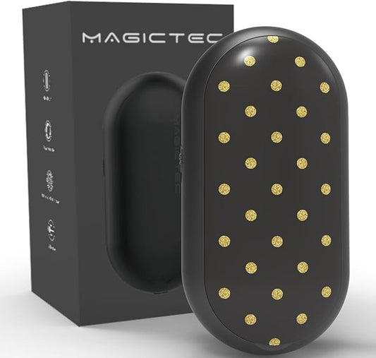 Rechargeable Fabric Shaver, Magictec Lint Remover Sweater Defuzzer Lints Fuzzs Pills Pilling Trimmer for Clothes and Furniture -Battery Operated (Dotted)