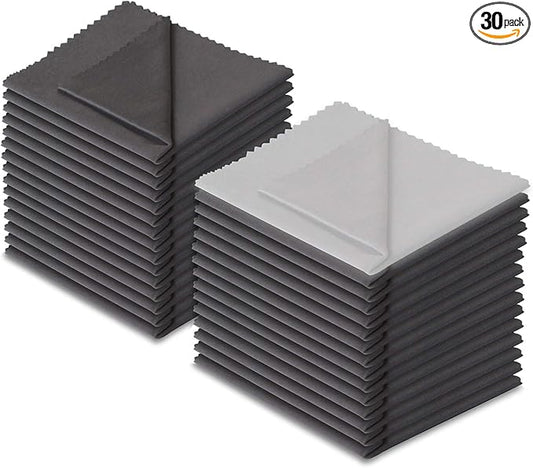 (30 Pack) Microfiber Cleaning Cloths, Glasses Cloth, Lens Cleaning Cloth, Eyeglass Cloth, Glasses Wipes,Eyeglass Wipes,iPad iPhone Lens Wipes