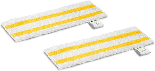 Kärcher Steam Cleaner Floor Pads, Microfiber - Designed for Karcher SC3 Steam Cleaner Floor Nozzle - for Power Steamers - 2 Pack