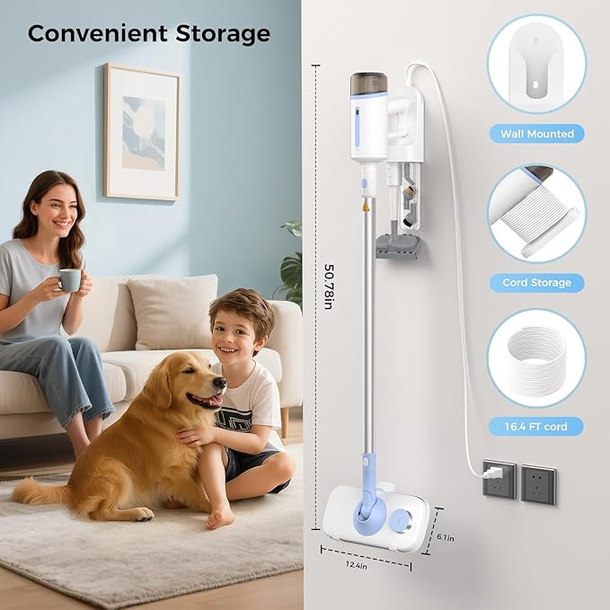 10 in 1 Floor Steamer with Detachable Handheld Steam Cleaner Perfect for Hardwood Floors, Clothes, Windows, Tiles, Furniture, Carpet, Whole Home Use,Steam Mop for Floor Cleaning