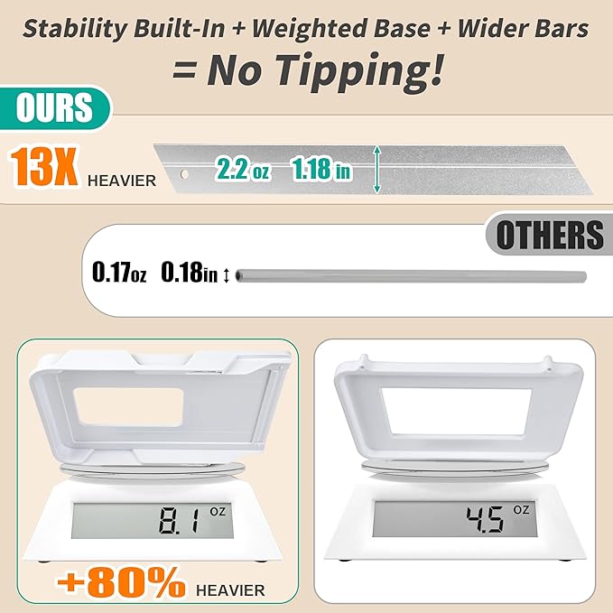 2 Pack Bathroom Organizers and Storage - Multi-Purpose,2-Tier Clear Pull Out Organization for Bathroom,Under Sink,Kitchen,Vanity,Countertop,Cabinet,Pantry & Medicine Cabinet,White