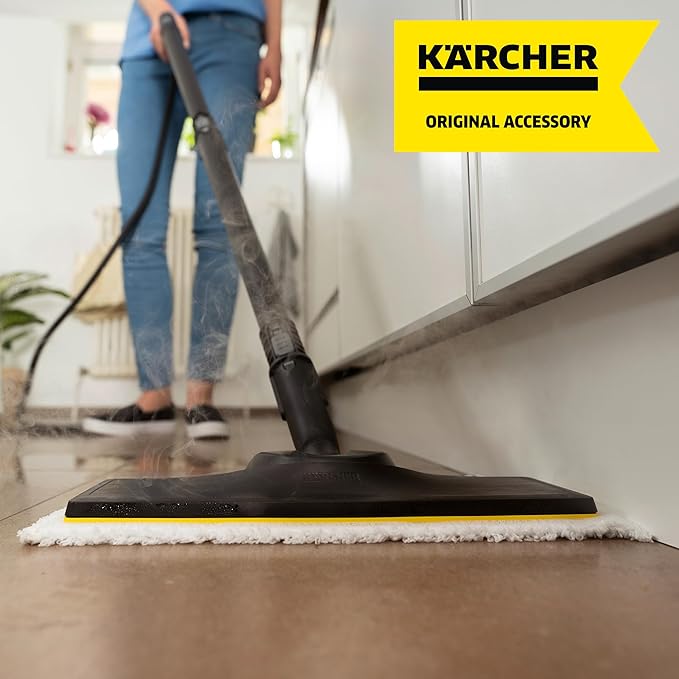 Kärcher Steam Cleaner Floor Pads, Microfiber - Designed for Karcher SC3 Steam Cleaner Floor Nozzle - for Power Steamers - 2 Pack