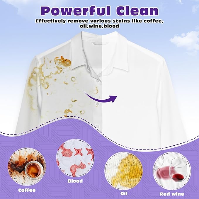 1000 Loads Mega Pack Laundry Detergent Sheets, Eco-friendly Laundry Sheets, Powerful Cleaning, Suitable for Homes, Dorms, and Apartments - [Lavender Fragrance]