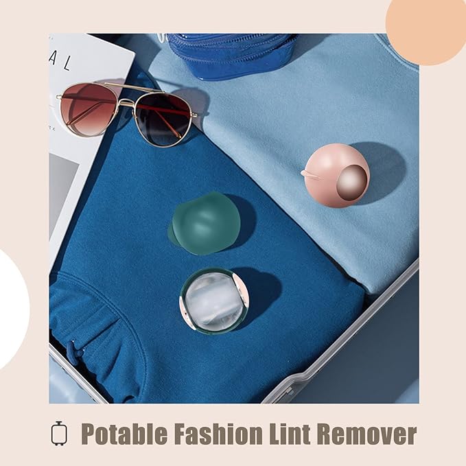 Reusable Lint Roller for Pet Hair, Washable Lint Remover for Clothes, Portable Pet Hair Remover for Travel Household (Green)