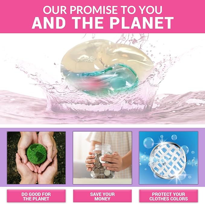 WBM Laundry Pods, 32 Count | Specially Designed for Undergarments With Soft Heaven Fragrance | Laundry Detergent Pods Formulated With Plant-Based Formula and Gentle Stain Remover