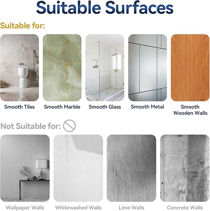 YASONIC Corner Adhesive Shower Caddy, with Soap Holder and 12 Hooks, Rustproof Stainless Steel Bathroom Organizer, No Drilling Wall Mounted Rack, White, 3-Pack