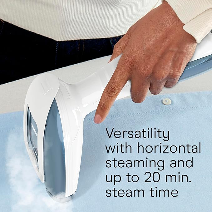 Conair Handheld Garment Steamer for Clothes, Turbo ExtremeSteam 1875W Fabric Clothes Steamer, Portable Handheld Design, Strong Penetrating Steam, Blue