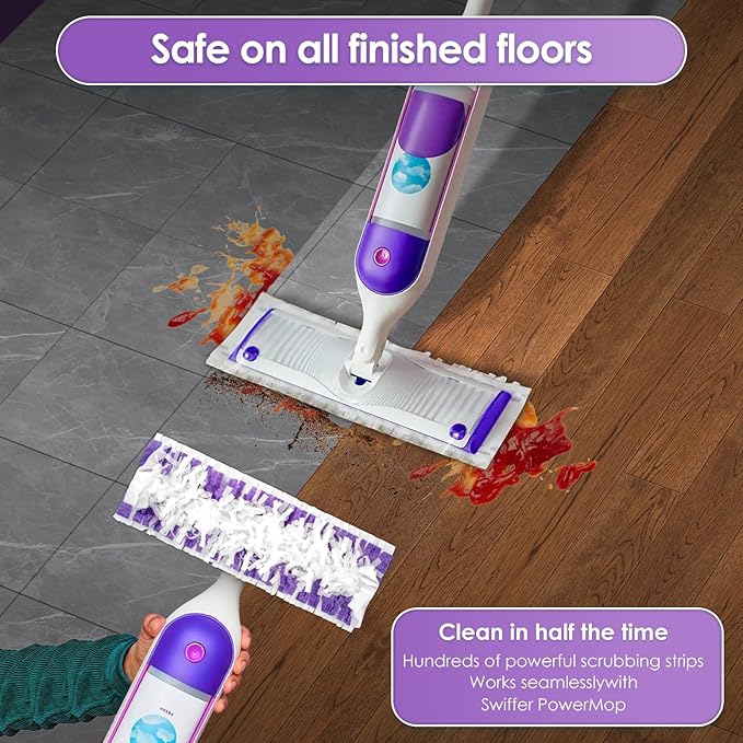 (15 Pack) PowerMop Replacement Power Mop Pads for Swiffer PowerMop, Disposable PowerMop Mopping Pad Refills Compatible with Swiffer PowerMop, Multi-Surface Mop Pad Refills for Floor Cleaning