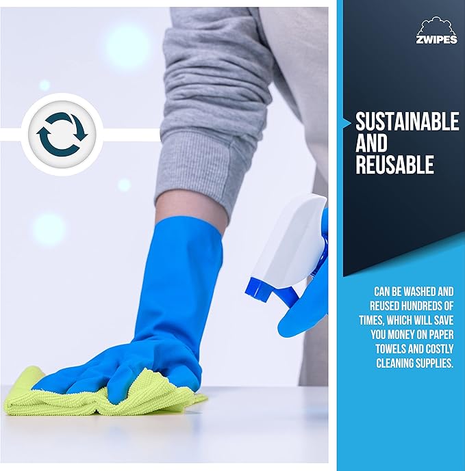 Zwipes Microfiber Cleaning Cloths, 48 Pack