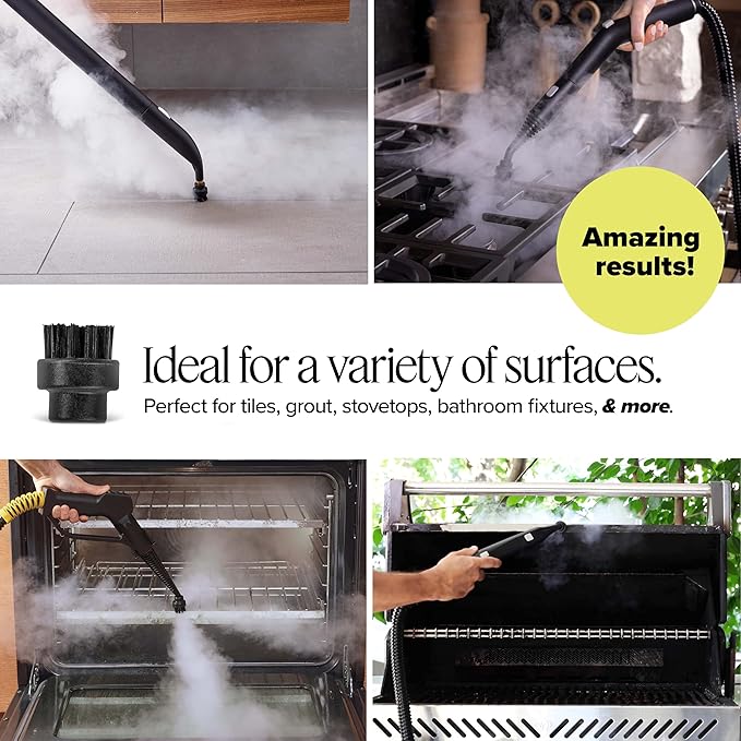 Dupray Small Nylon Brushes - Hard-to-Reach Places and Precision Cleaning Accessories for Dupray Steam Cleaners, Pack of 10