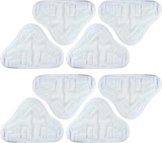BlueStars 8-Pack Microfiber Steam Mop Pads Replacement – Compatible with H2O H20 Steam Mop X5 Steam Cleaners – Washable & Reusable, Exact Fit for H2O X5 Steam Cleaners