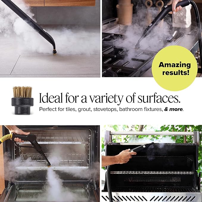 Dupray Small Brass Brushes - Heavy-Duty Cleaning Accessories for Dupray Steam Cleaners, Pack of 10