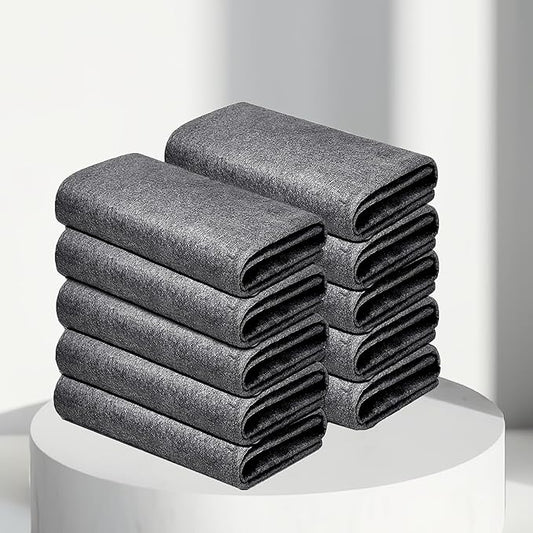 10 Pcs 11×11 Inches New Real Magic Cloth Thickened Magic Cleaning Cloth Microfiber Magic Cleaning Cloth for Mirror, Glass, Window,Cars