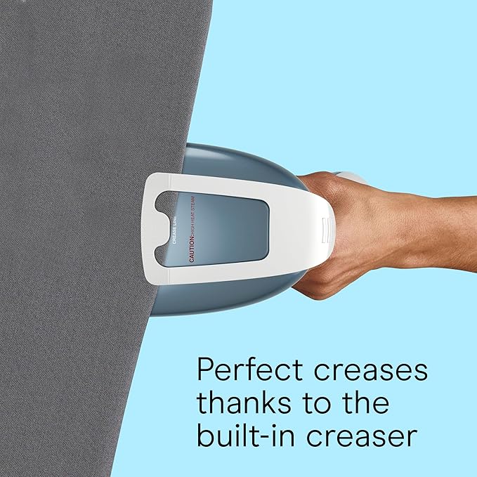 Conair Handheld Garment Steamer for Clothes, Turbo ExtremeSteam 1875W Fabric Clothes Steamer, Portable Handheld Design, Strong Penetrating Steam, Blue